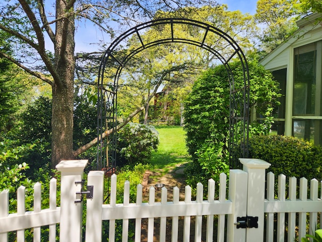 250 Scraggy Neck Rd, Cataumet, MA 02534 - fenced front yard with a gate