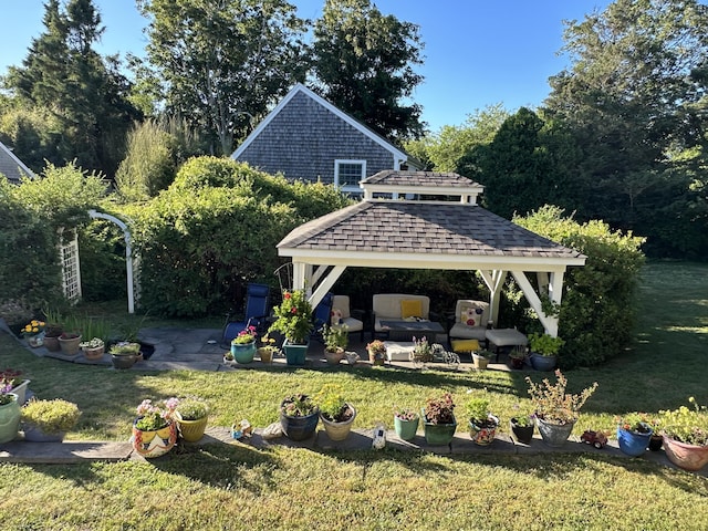 11 Allyn Ln, Barnstable, MA 02630 - view of yard with a patio area and a gazebo
