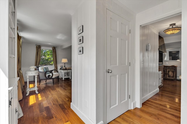 194 John Joseph Rd, Harwich, MA 02645 - hall with wood finished floors and crown molding