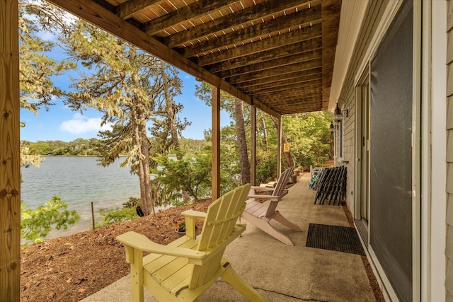 194 John Joseph Rd, Harwich, MA 02645 - view of patio / terrace with a water view