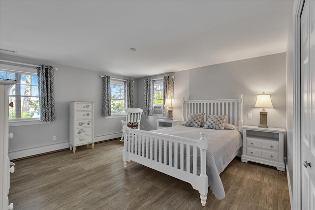 194 John Joseph Rd, Harwich, MA 02645 - bedroom featuring a baseboard heating unit and wood finished floors