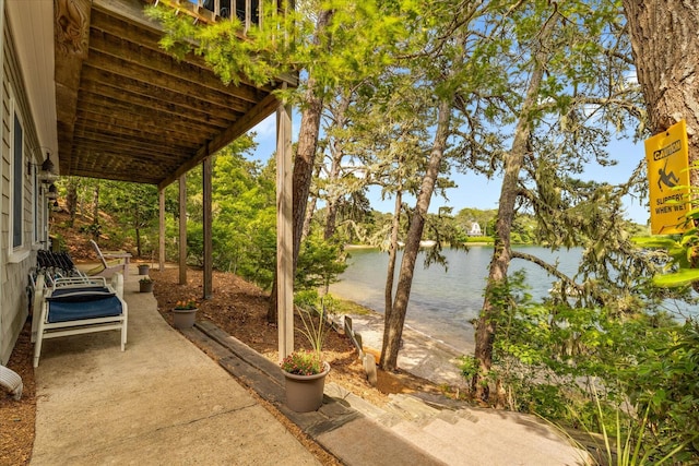194 John Joseph Rd, Harwich, MA 02645 - view of patio / terrace with a water view