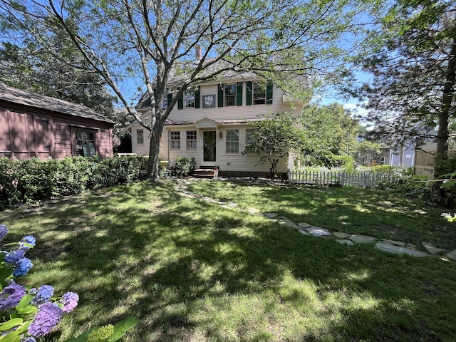3 Fishburn Ct Unit U2, Provincetown, MA 02657 - view of front facade featuring entry steps and a chimney