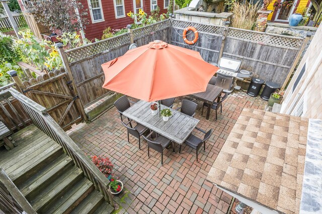 view of patio / terrace with grilling area