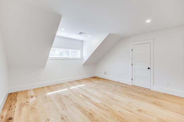 213 N Falmouth Hwy Unit 5A, North Falmouth, MA 02556 - bonus room featuring baseboards, recessed lighting, visible vents, and wood finished floors
