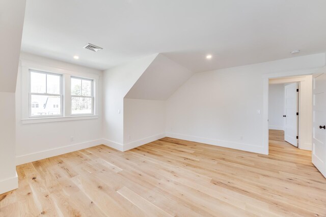 213 N Falmouth Hwy Unit 5A, North Falmouth, MA 02556 - additional living space featuring baseboards, light wood finished floors, and visible vents