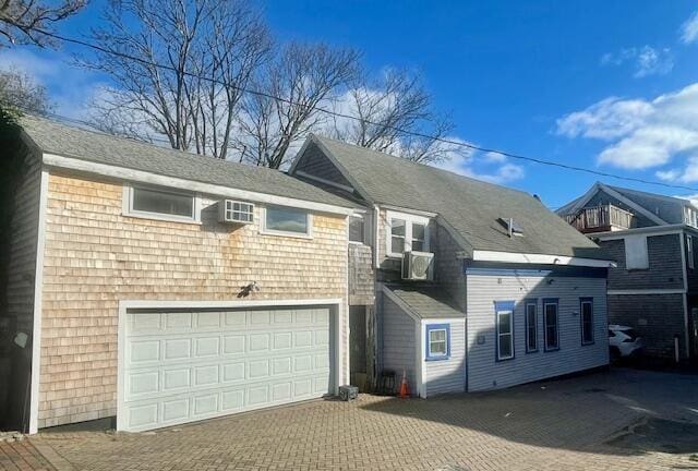 view of home's exterior with a garage