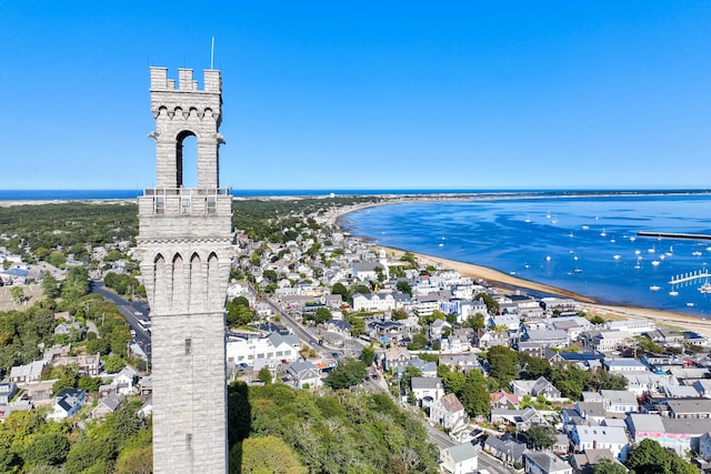 6 Winslow St, Provincetown, MA 02657 - birds eye view of property featuring a water view