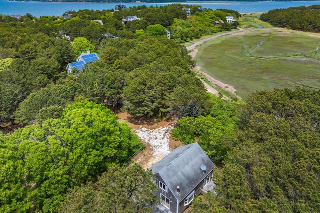 190 Meadow Ave W, Wellfleet, MA 02667 - bird's eye view of a nearby body of water and a forest