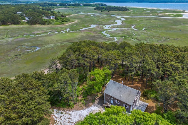 190 Meadow Ave W, Wellfleet, MA 02667 - aerial view of property and surrounding area featuring a large body of water