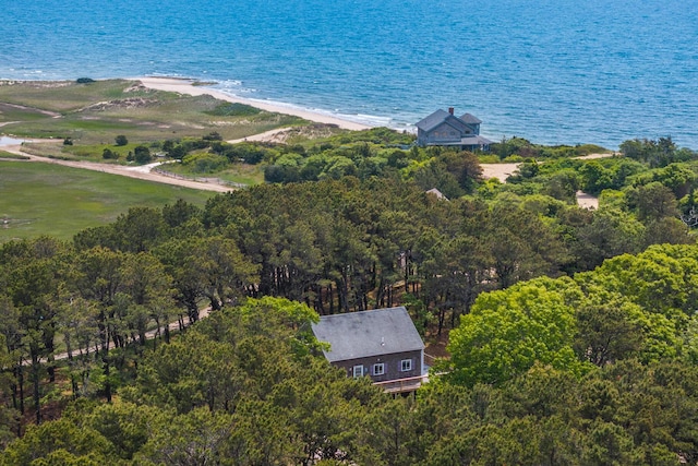 190 Meadow Ave W, Wellfleet, MA 02667 - view of subject property featuring a large body of water and a heavily wooded area