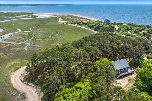 190 Meadow Ave W, Wellfleet, MA 02667 - aerial overview of property's location featuring a large body of water