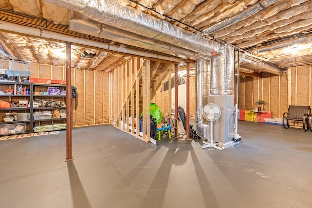 31 Seatucket Rd, East Falmouth, MA 02536 - unfinished below grade area with heating unit