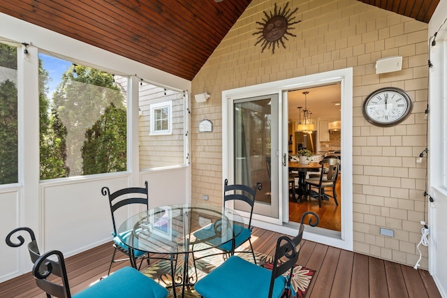 31 Seatucket Rd, East Falmouth, MA 02536 - sunroom with plenty of natural light and outdoor dining space