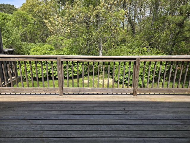 107 Court Way, Brewster, MA 02631 - wooden terrace with a view of trees