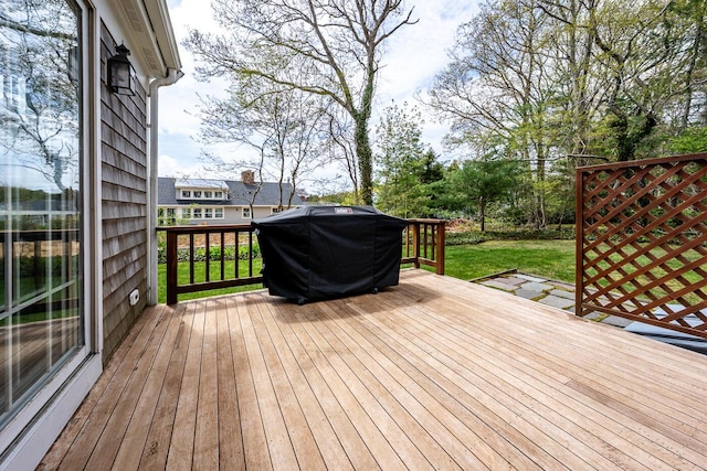 141 Parsley Ln, Osterville, MA 02655 - deck featuring a lawn and grilling area