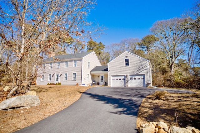 colonial house with driveway