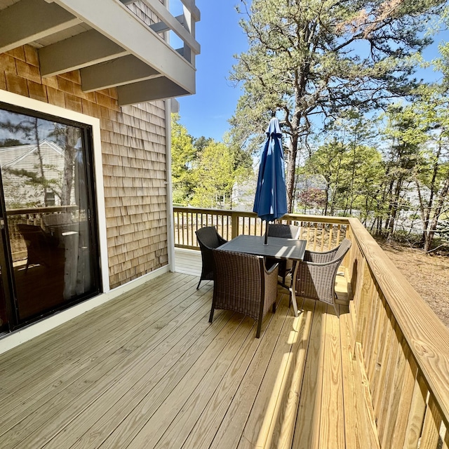29 Lumberjack Trl, West Yarmouth, MA 02673 - deck with outdoor dining space