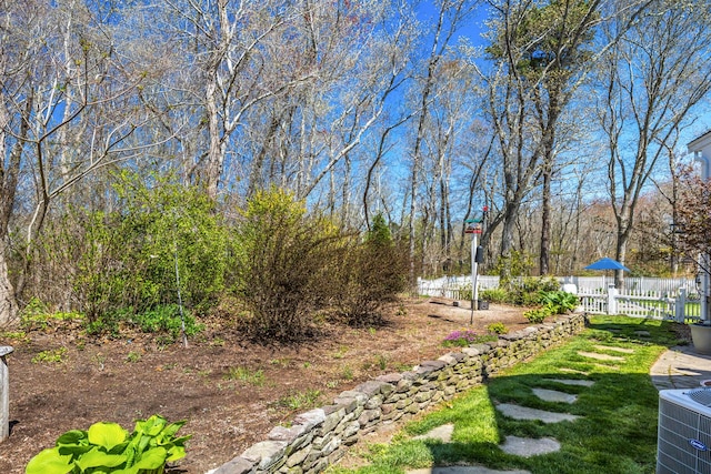 49 Atkins Rd, East Sandwich, MA 02537 - view of yard with fence and cooling unit