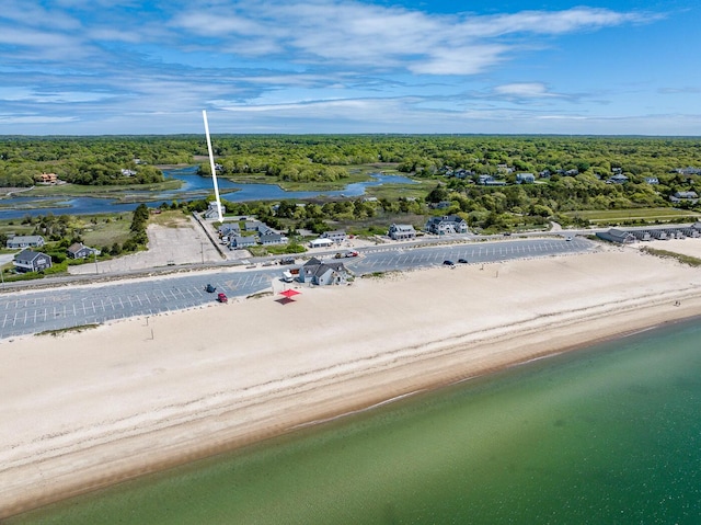 1006 Craigville Beach Rd Unit 4, Centerville, MA 02632 - drone / aerial view of expansive coastline and a heavily wooded area