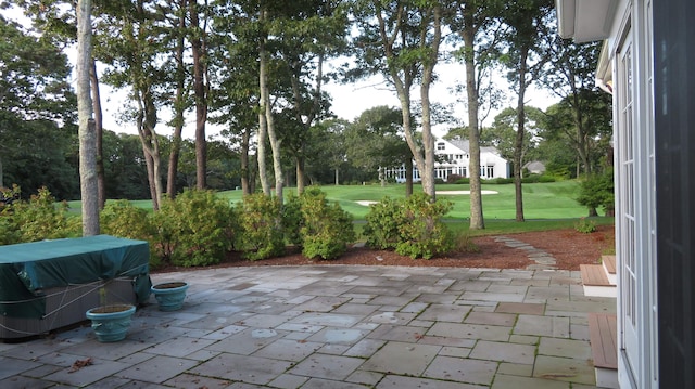 view of patio / terrace with golf course view