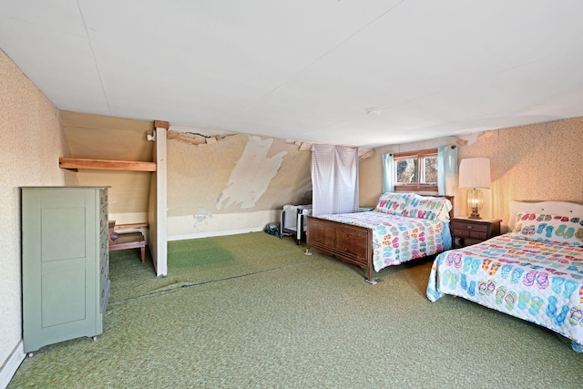 bedroom with carpet flooring