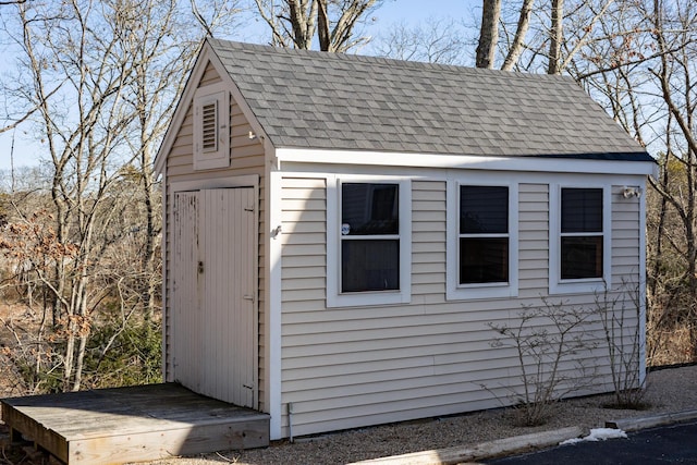 view of outdoor structure with an outdoor structure