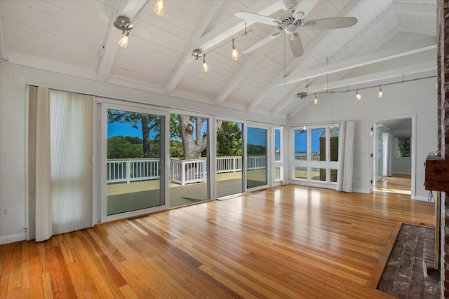 174 Waterway, Mashpee, MA 02649 - unfurnished sunroom with track lighting