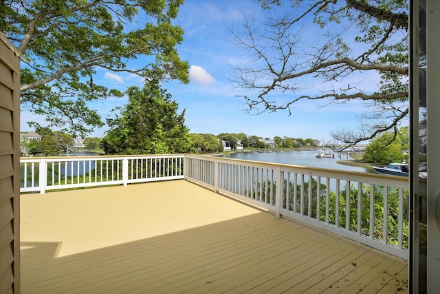 174 Waterway, Mashpee, MA 02649 - wooden deck with a water view