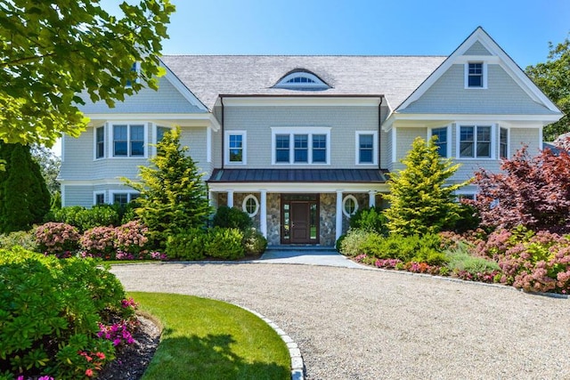 view of front of property featuring covered porch