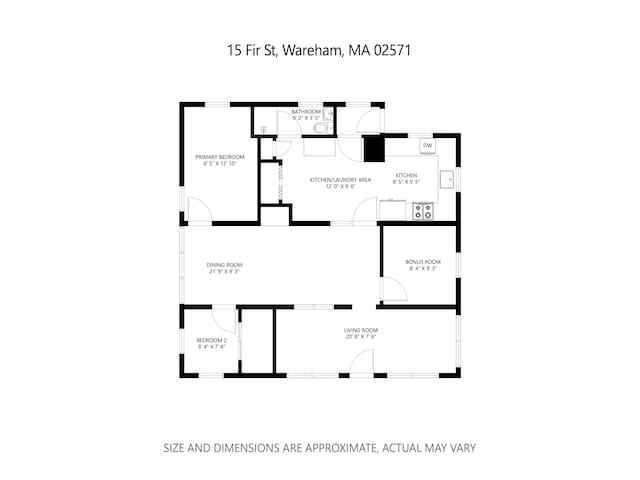 15 Fir St, Wareham, MA 02571 - view of home floor plan