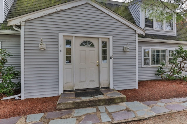 733 W Main St Unit G, Barnstable, MA 02630 - property entrance with a shingled roof
