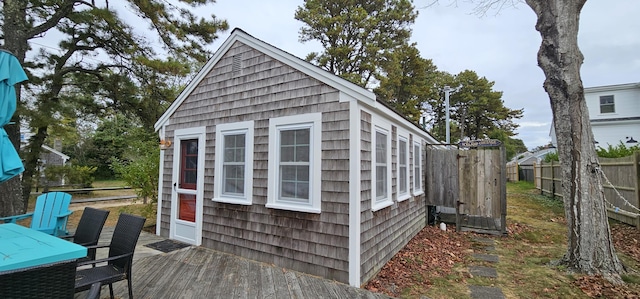 view of outbuilding