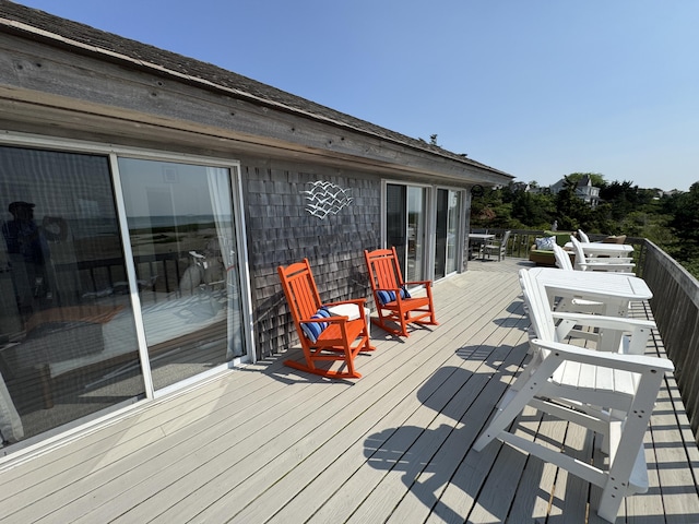 20 Beach Rd, Eastham, MA 02642 - view of wooden terrace