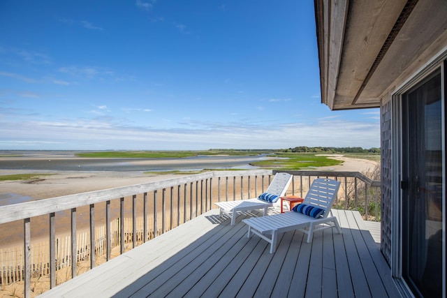 20 Beach Rd, Eastham, MA 02642 - wooden deck with a water view