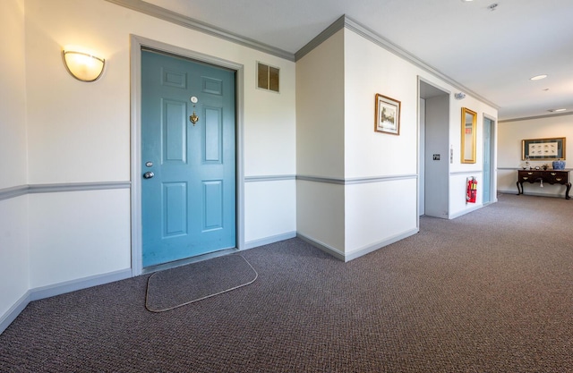 entrance to property featuring visible vents