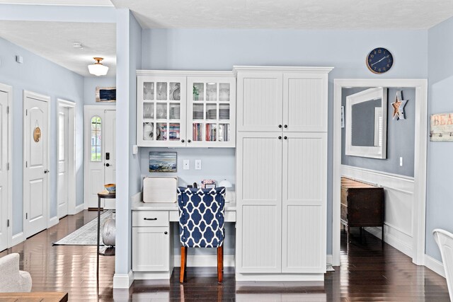 5 Bosuns Ln, Bourne, MA 02532 - office area with dark wood-style floors and wainscoting
