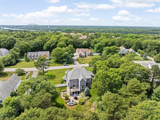 5 Bosuns Ln, Bourne, MA 02532 - bird's eye view of a heavily wooded area
