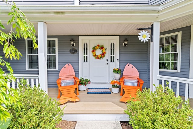 5 Bosuns Ln, Bourne, MA 02532 - doorway to property with a porch