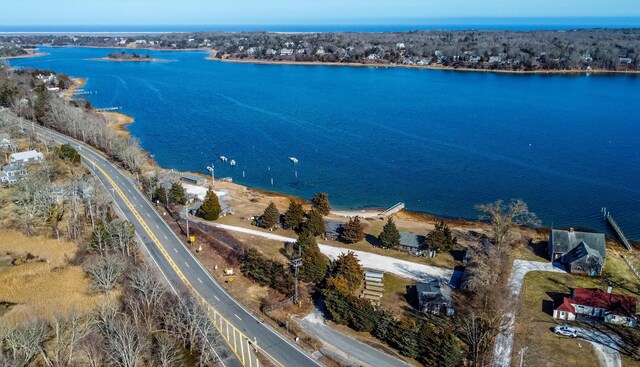 150 Old State Hwy Unit 4, Eastham, MA 02642 - birds eye view of property with a water view
