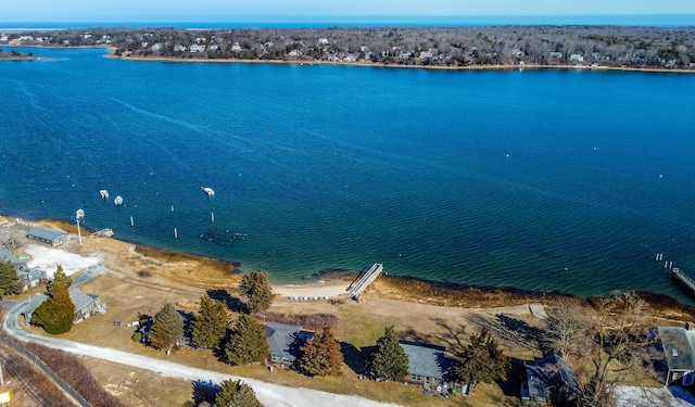 150 Old State Hwy Unit 4, Eastham, MA 02642 - aerial view featuring a water view
