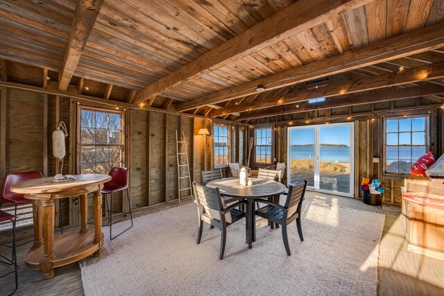 view of dining room