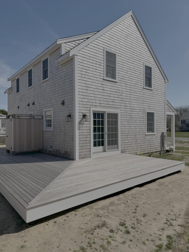 8 Sconset Ave, Nantucket, MA 02554 - back of property featuring a deck