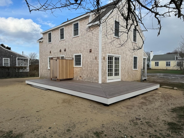8 Sconset Ave, Nantucket, MA 02554 - rear view of property featuring a wooden deck