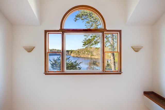 details featuring a water view