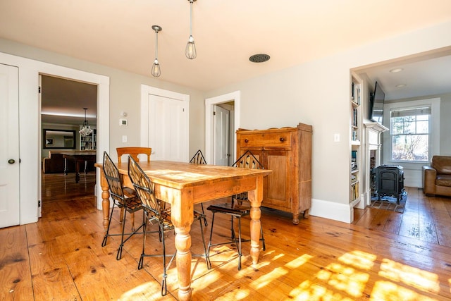 223 Main St, Wellfleet, MA 02667 - dining area featuring light wood finished floors and baseboards