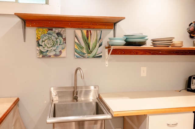 208 Irenes Way, Tisbury, MA 02568 - kitchen view of a sink and light countertops