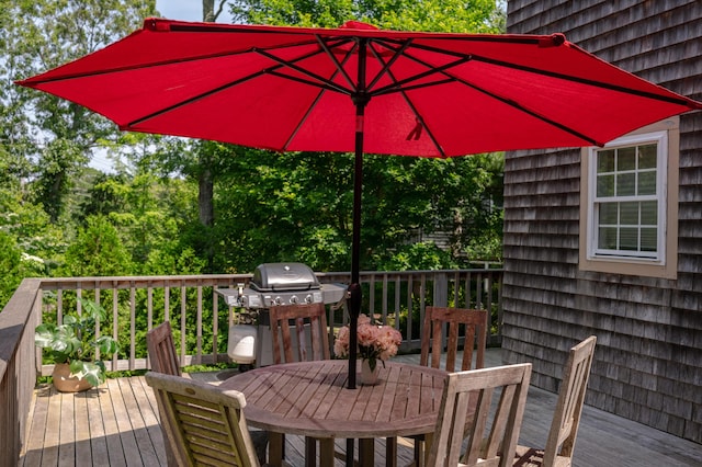 208 Irenes Way, Tisbury, MA 02568 - deck with outdoor dining space and grilling area
