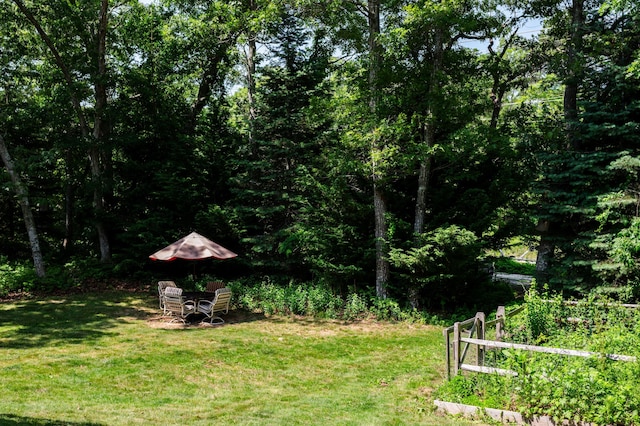 208 Irenes Way, Tisbury, MA 02568 - view of grassy yard featuring a view of trees