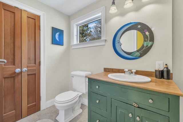 13 Try Works Rd, Truro, MA 02666 - half bathroom with vanity and tile patterned flooring